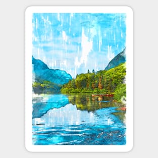 Lake In Quebec Canada. For Nature Lovers. Sticker